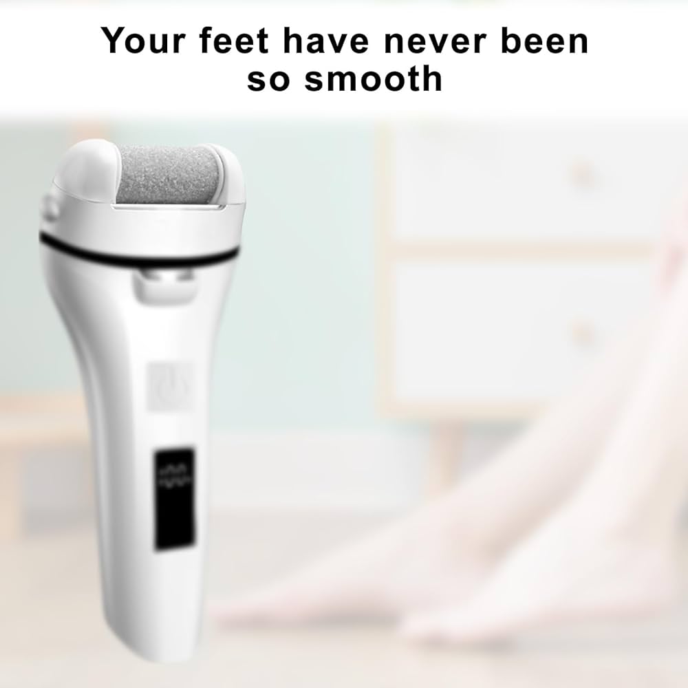 Problems Solved 6pcs replacement roller refill heads for pedicure foot files, showing textured abrasive rollers for foot exfoliation.