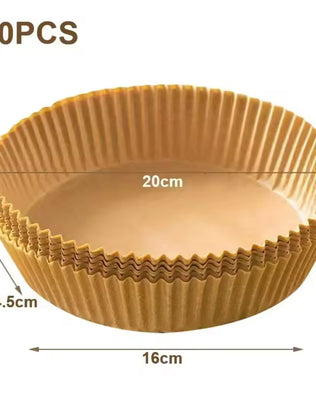 100PCS Air Fryer Disposable Paper Square Round Baking Paper - Problems Solved