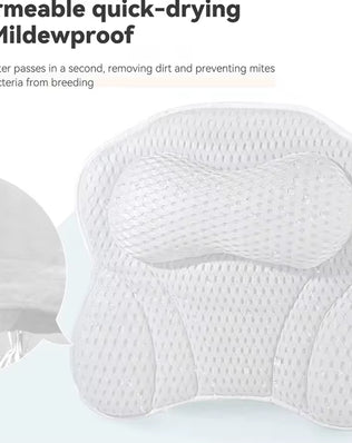 Bathtub Pillow for Neck & Back Support with Strong Suction - Problems Solved