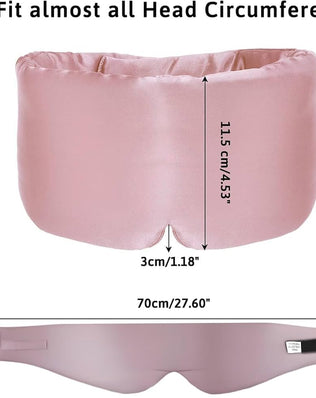 Mulberry silk sleep mask for women and men, soft and comfortable eye mask for restful sleep, by Problems Solved