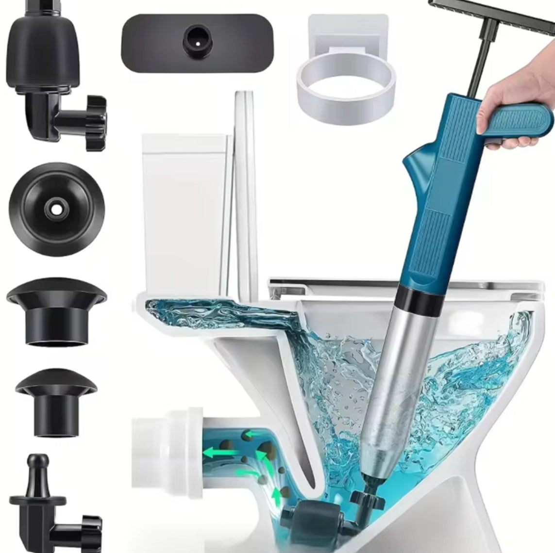 Pneumatic High-pressure Drain Blaster Tool Set - Problems Solved