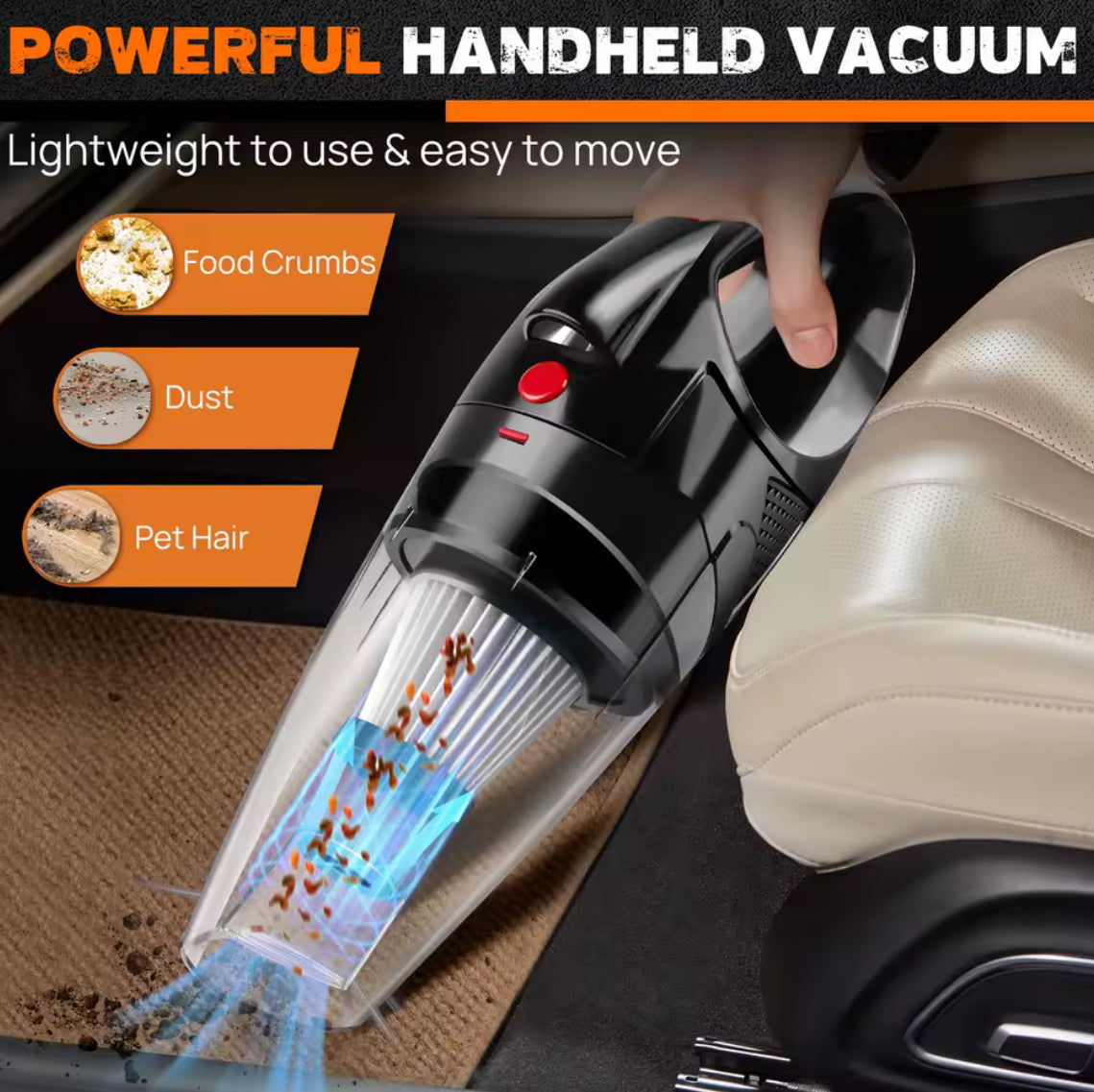 Handheld Vacuum Cleaner Cordless Strong Suction Portable - Problems Solved