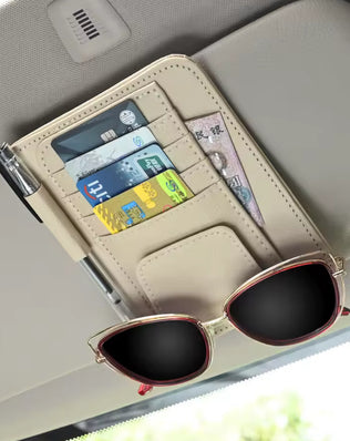Car Visor Organizer Multi-Pocket Pouch Bag Card Glasses Storage - Problems Solved