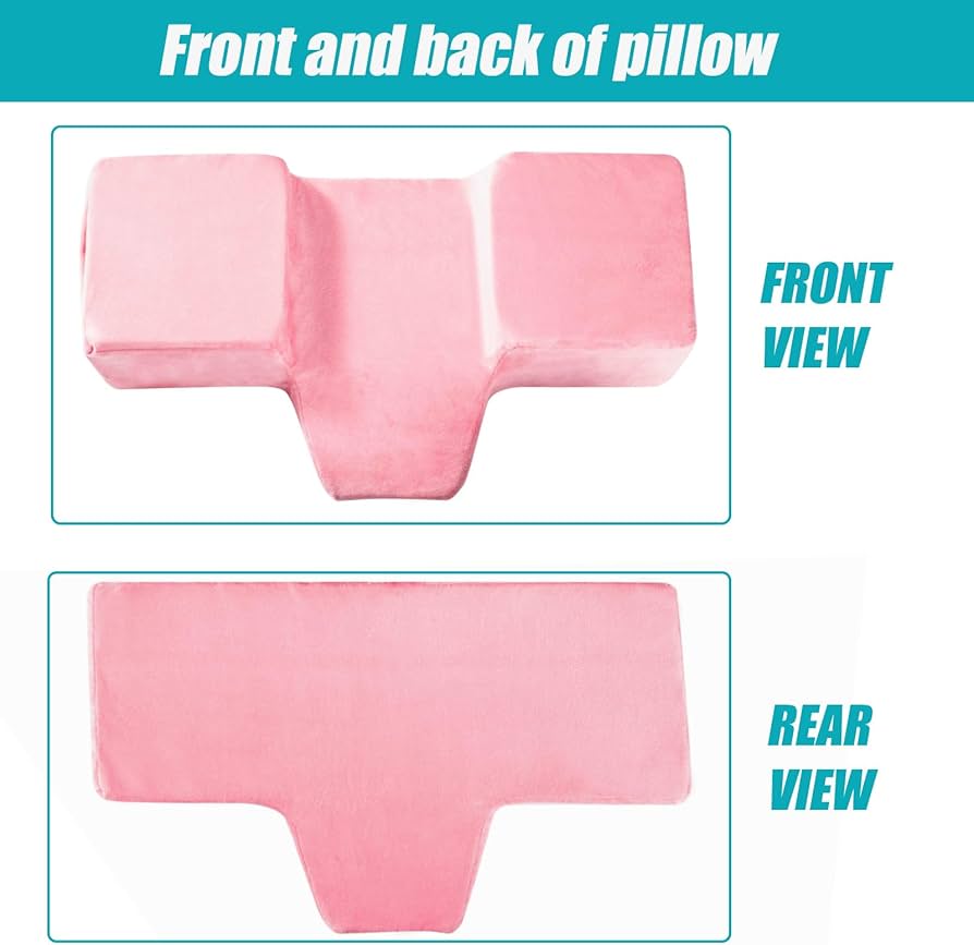 Problems Solved beauty salon eyelash extension pillow with memory foam, designed for neck comfort during lash treatments.