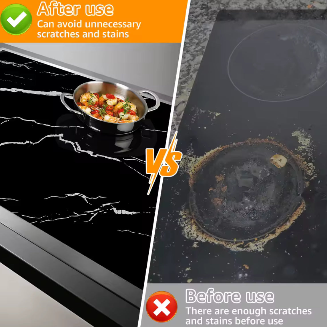 Induction Cooktop Mat Silicone Cooker Covers Anti-Scratch - Problems Solved