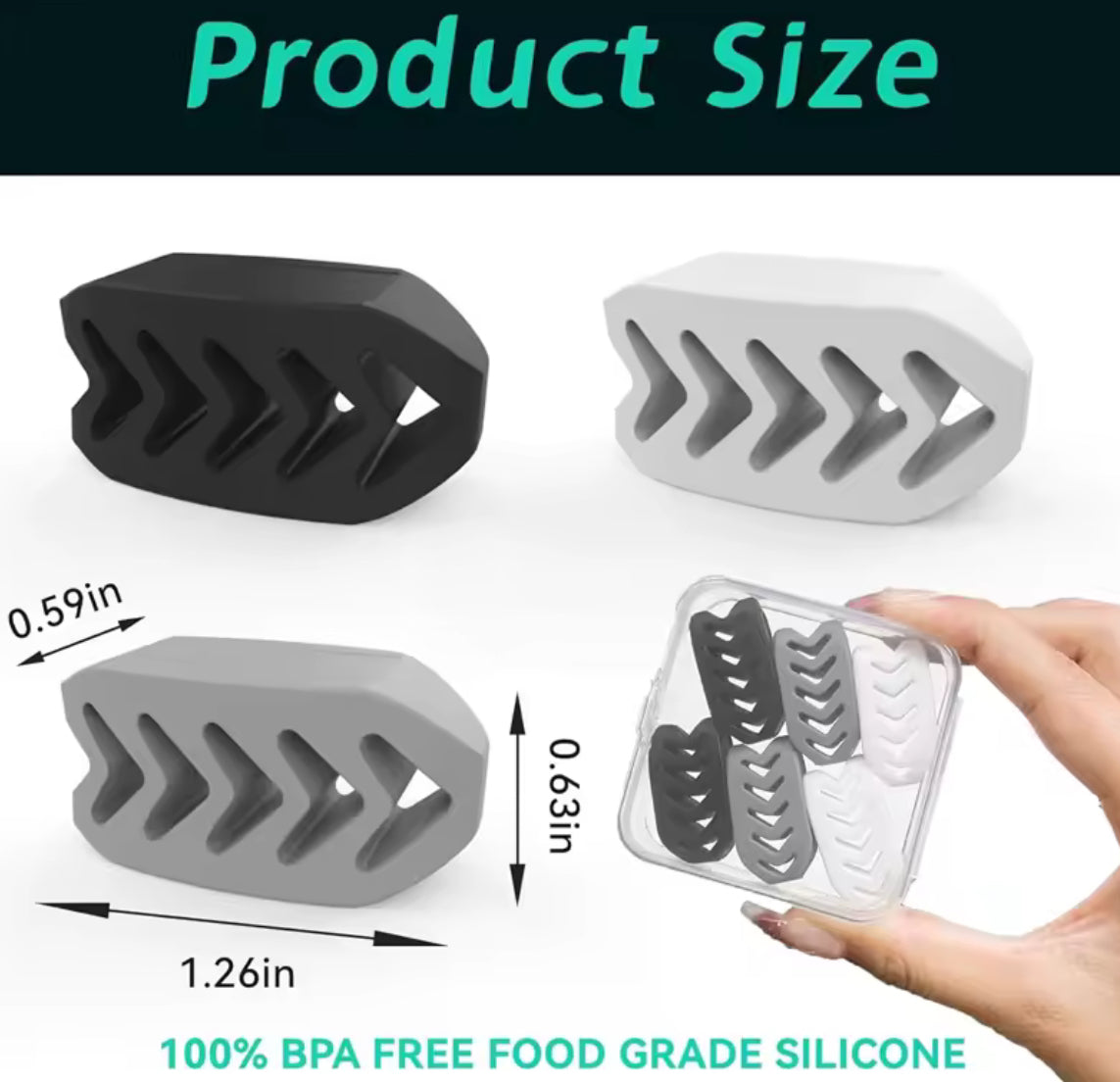 6pcs Silicone Jaw Trainer - Problems Solved