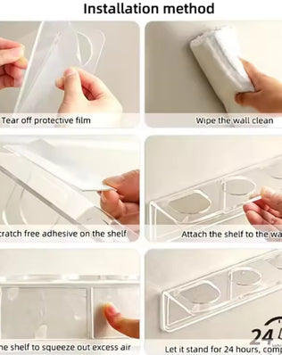 Acrylic Comb Holder Organizer Storage Shelf Clear Transparent - Problems Solved