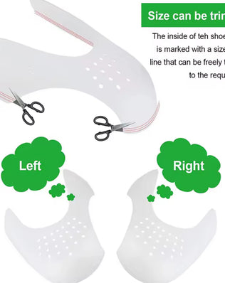 Crease Protector Shoe Anti Crease Bending Crack Toe Cap - Problems Solved