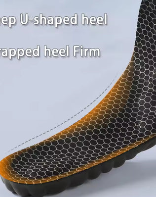 Two pairs of breathable, soft foot massage shoe pads from Problems Solved, designed for comfort and foot relief.