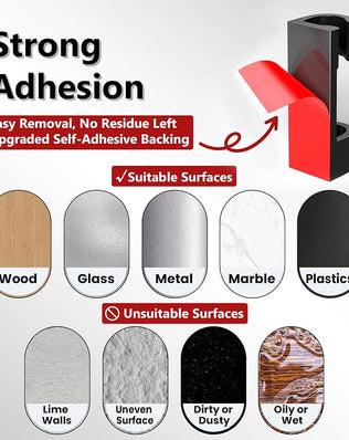 Single adhesive cable clip from Problems Solved 40-pack for wire management, ideal for home and office organization.