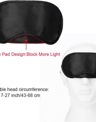Problems Solved pack of 10 eye masks with nose cushions, travel sleeping masks, soft fabric eye visors for comfortable sleep.