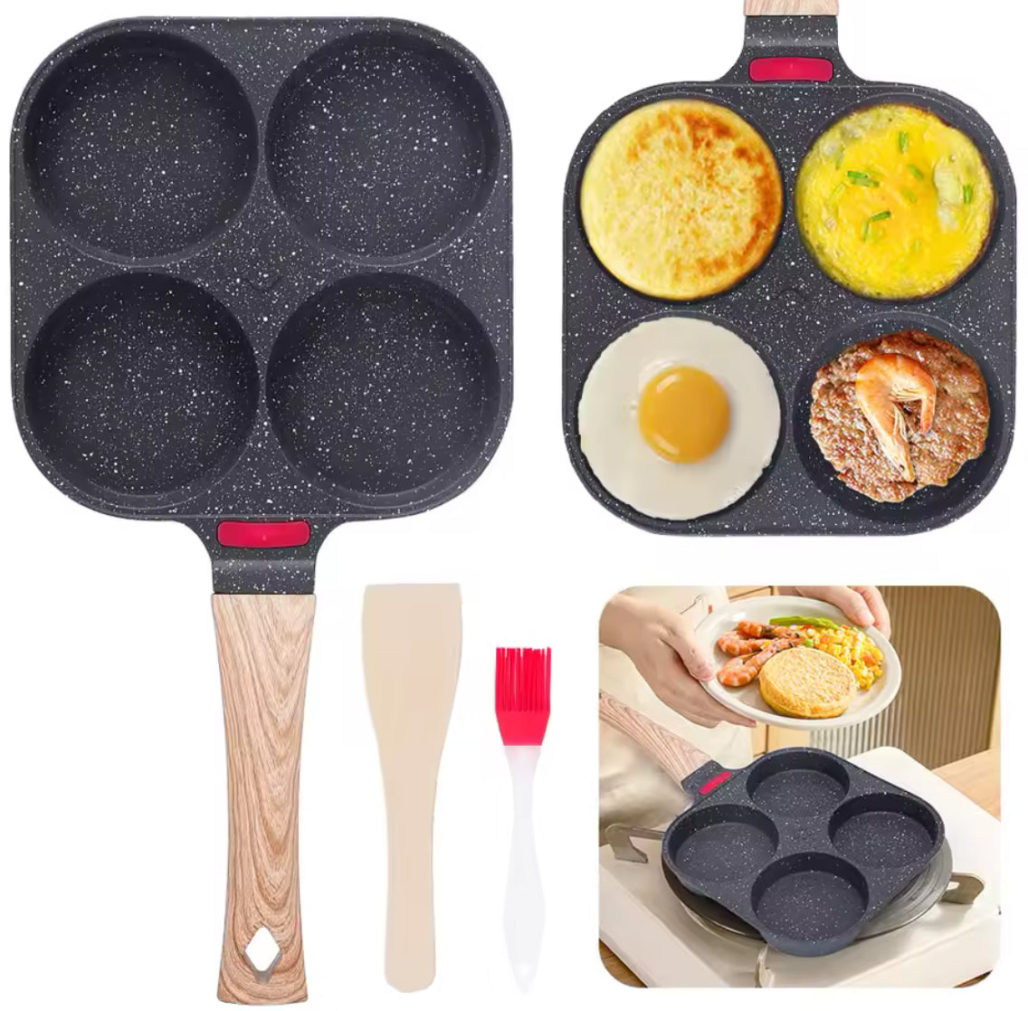 Egg Frying Pan Nonstick Coating Mini Skillet, Comfortable Handle - Problems Solved