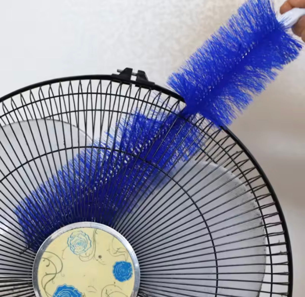 Fan Dust Brush by Problems Solved with soft bristles for deep, non-scratch cleaning of fan blades and components.