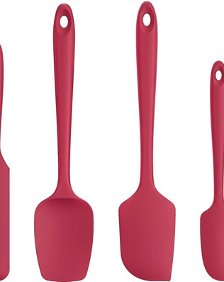 Problems Solved silicone spatula set of 4, heat-resistant up to 315°C, flexible and durable kitchen cooking utensils.