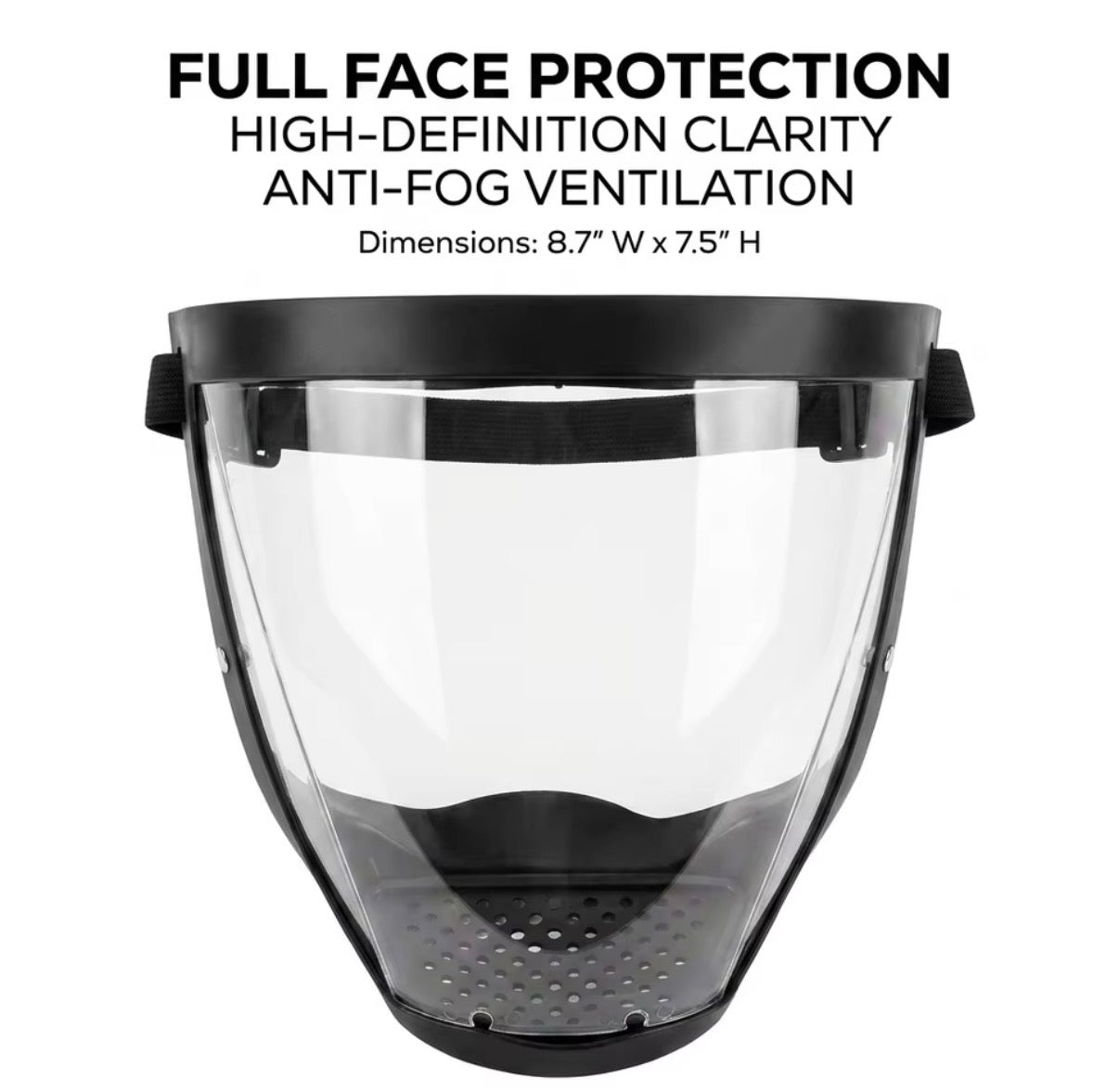 Problems Solved outdoor anti-fog dust protection splash mask for sports riding, featuring a clear face shield and breathable design.