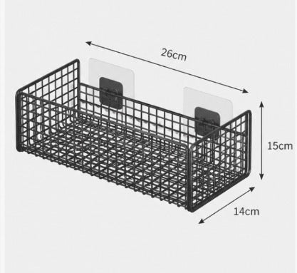 Problems Solved bathroom organiser with no-punch design, multifunctional toiletries storage for organized bathroom space.