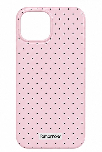 Problems Solved Reownest iPhone 13/14 case with cute polka dot pattern and aesthetic design, showcasing the colorful, stylish cover.