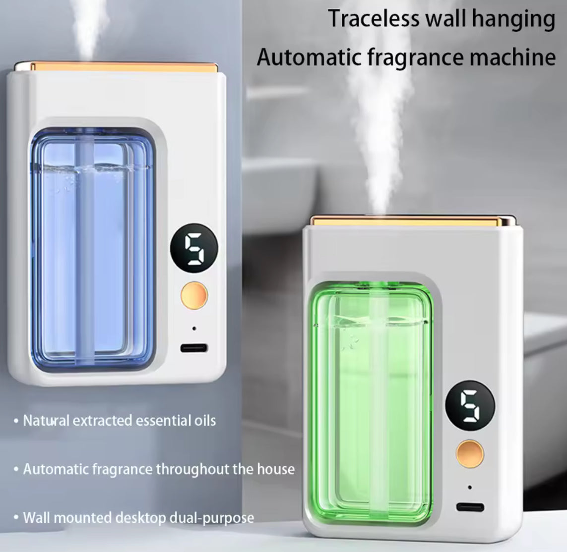 Automatic Aromatherapy Diffuser with Display for Air Freshening - Problems Solved