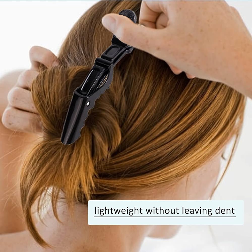 Problems Solved crocodile hair clips barrette, professional styling sectioning clamps, durable hair clips for sectioning and styling.