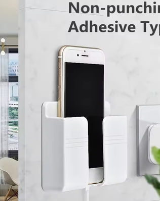 Wall Mount Phone Holder White Punch Free Wall Mobile Phones - Problems Solved