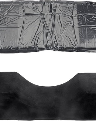 Black velvet eyelash extension pillow by Problems Solved, featuring memory foam neck support for beauty salon eyelash application.