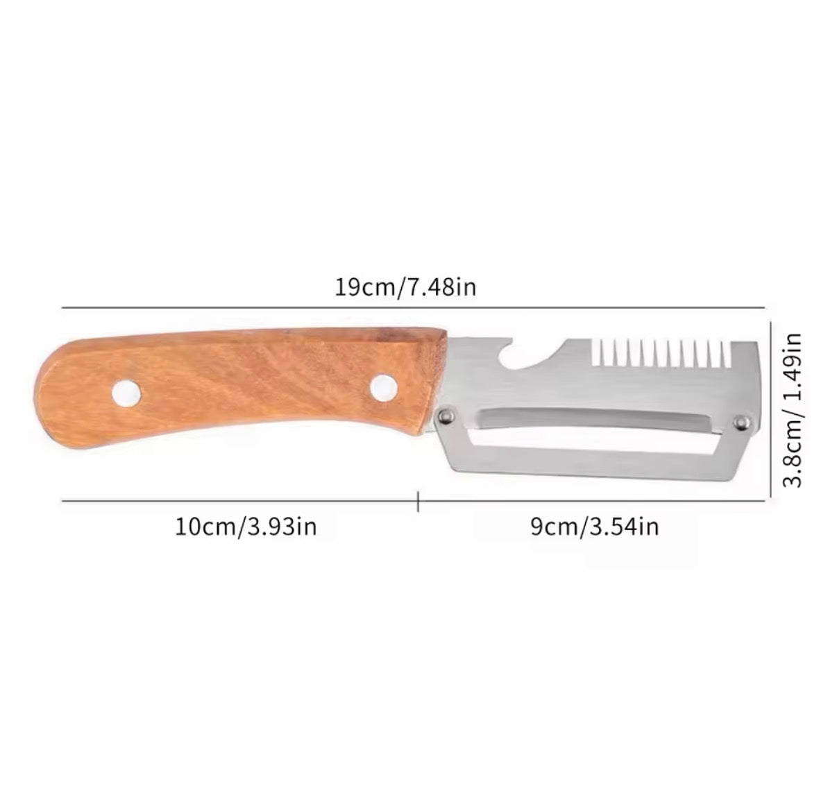 Problems Solved wooden multi-function vegetable peeler with ergonomic handle, ideal for peeling vegetables comfortably.
