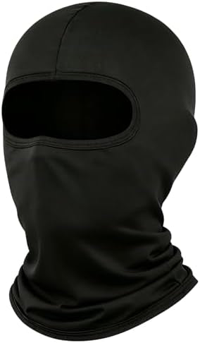 Problems Solved men's and women's UV protection motorcycle and snowboard balaclava, snug fit with breathable fabric.