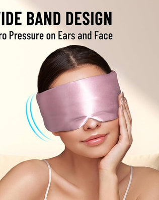 Mulberry silk sleep mask for women and men, soft and comfortable eye mask for sleep and relaxation by Problems Solved.