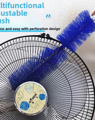 Problems Solved fan dust brush with soft bristles for deep cleaning and non-scratch dust removal from fans, no disassembly needed.