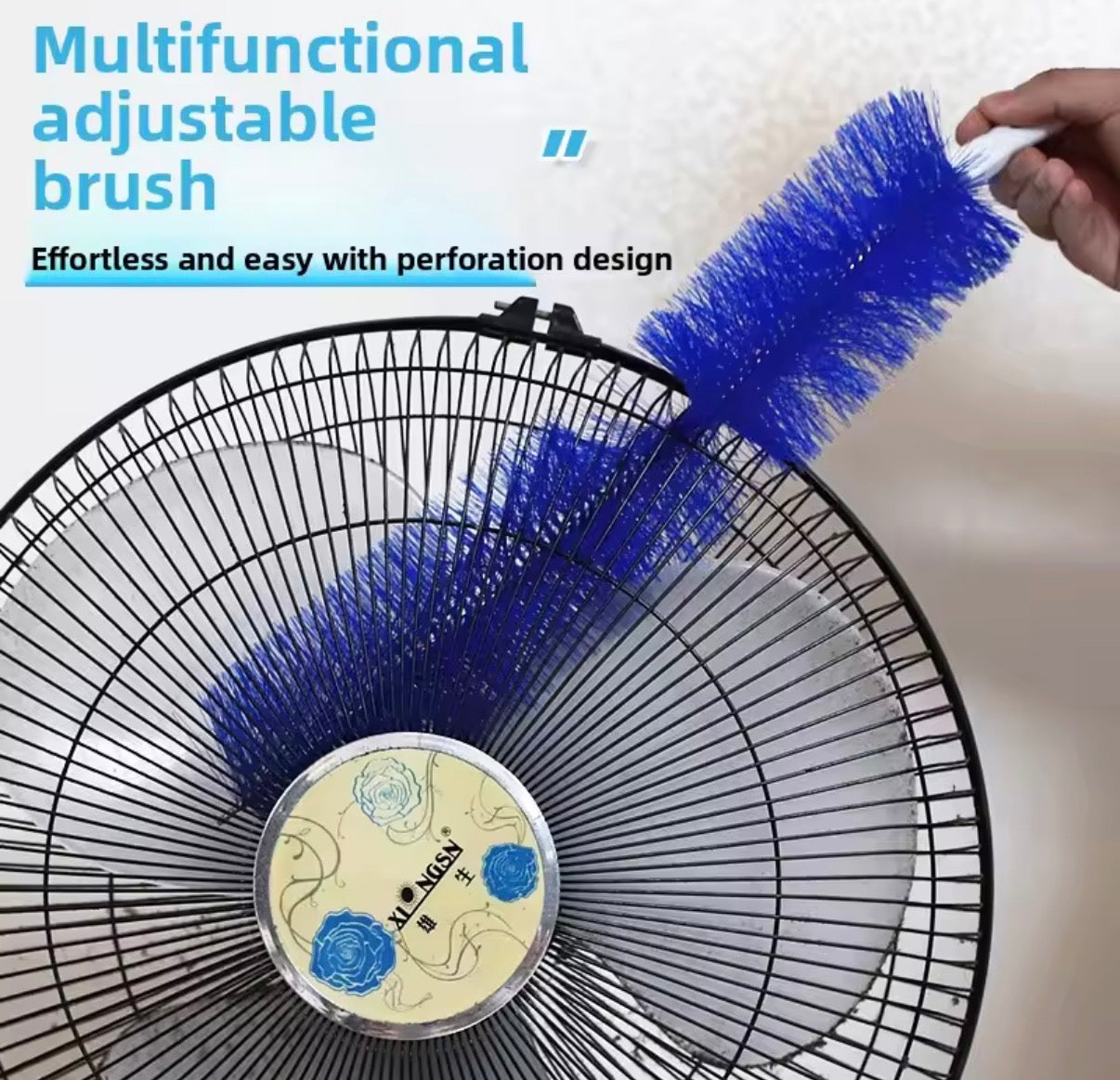 Problems Solved fan dust brush with soft bristles for deep cleaning and non-scratch dust removal from fans, no disassembly needed.