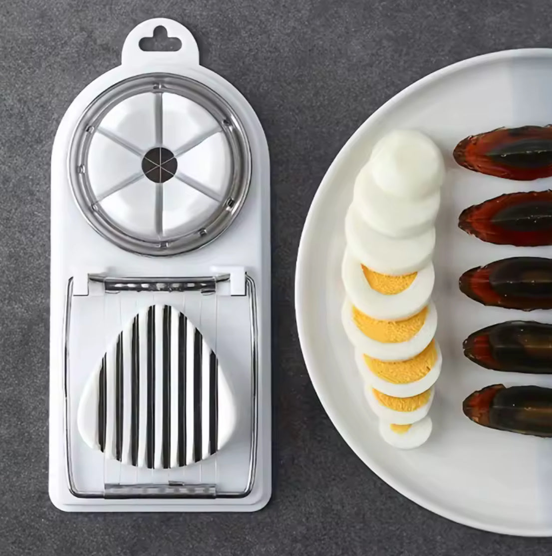 2-in-1 Stainless Steel Egg Cutting Tool - Problems Solved