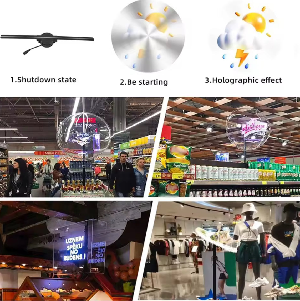 3D Hologram Fan 16.5in 2000x224 WiFi 3D Projector - Problems Solved
