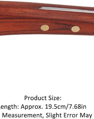 Farrier hoof knife with wooden handle for horse hoof trimming and hoof care by Problems Solved.