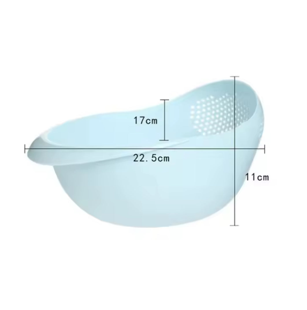 Rice Sieve Plastic Colander Kitchen Drain Basket - Problems Solved