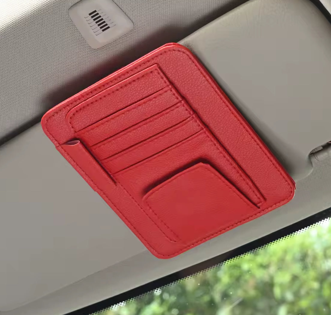 Car Visor Organizer Multi-Pocket Pouch Bag Card Glasses Storage - Problems Solved