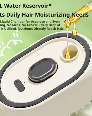 Problems Solved electric spray air massage comb with anti-tangle design and essential oil mist for straightening hair.