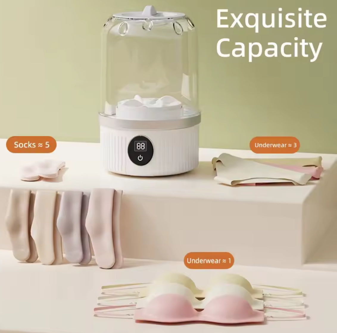 Mini Household Electric Washing Cup Underwear Socks - Problems Solved
