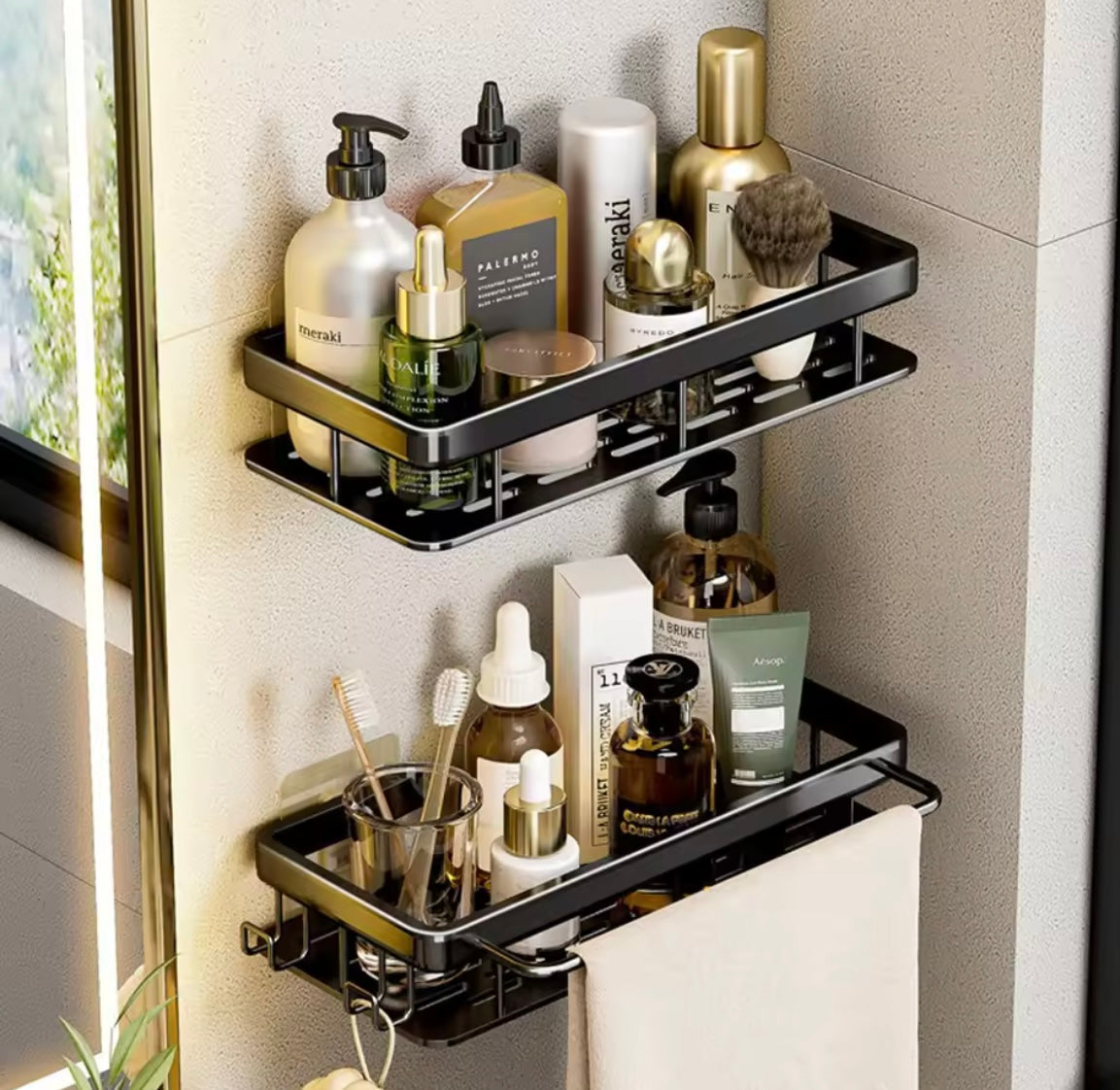 Bathroom Shelf for Shower & Toilet Storage - Problems Solved