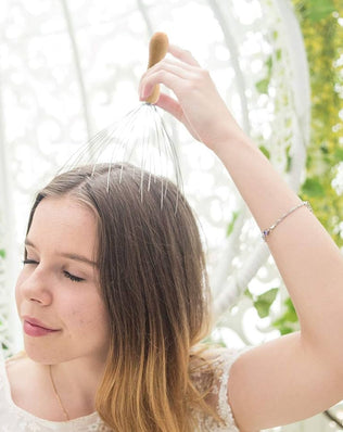 Problems Solved 28 Finger Head Scratcher and scalp massager with multiple flexible tips for relaxing head and scalp massage.