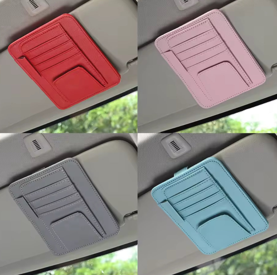 Car Visor Organizer Multi-Pocket Pouch Bag Card Glasses Storage - Problems Solved