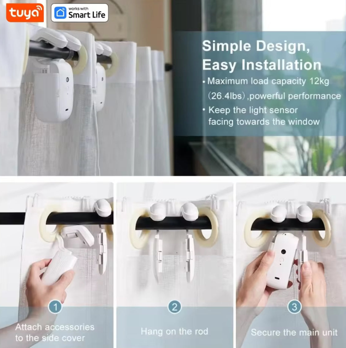 Smart Automatic Curtain Opener - Problems Solved