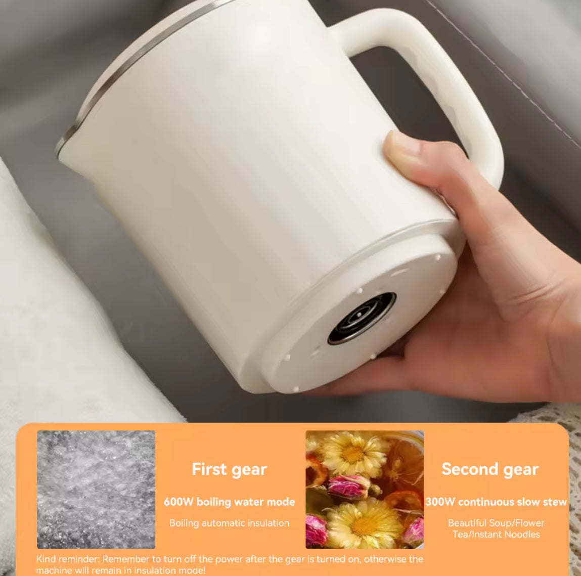 Electric Kettle Portable Travel Fast Boiling Tea Coffee Kettle - Problems Solved