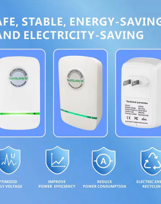 Problems Solved Pro Electricity Saving Box with EU plug, compact device for home and office power savings on 90V-250V.