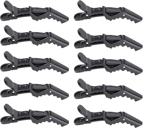 Problems Solved crocodile hair clips barrette for professional styling, sectioning, and securing hair in a natural black finish.