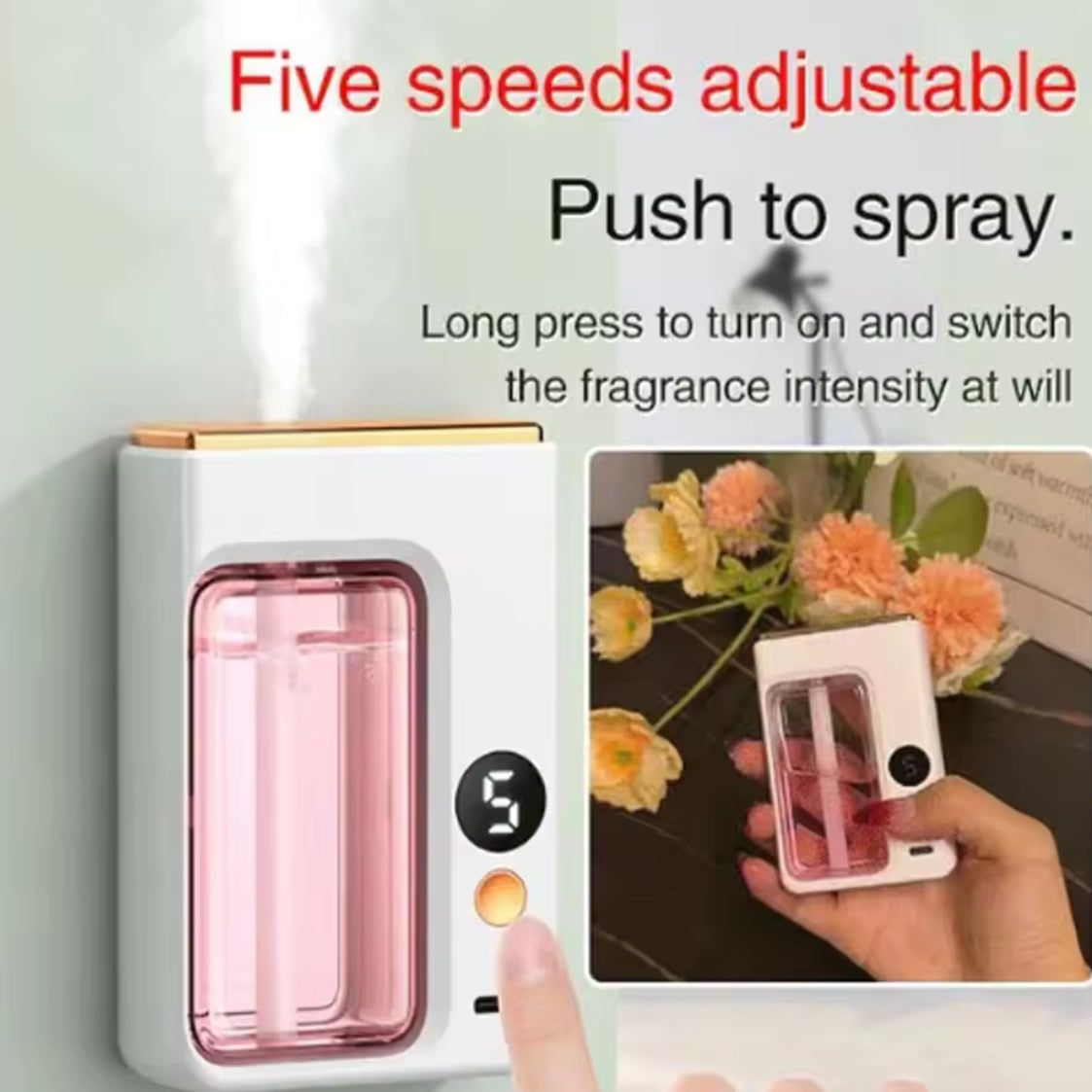 Automatic Aromatherapy Diffuser with Display for Air Freshening - Problems Solved