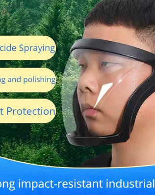 Problems Solved outdoor anti-fog dust protection splash mask for sports riding, featuring a breathable face cover with adjustable straps.