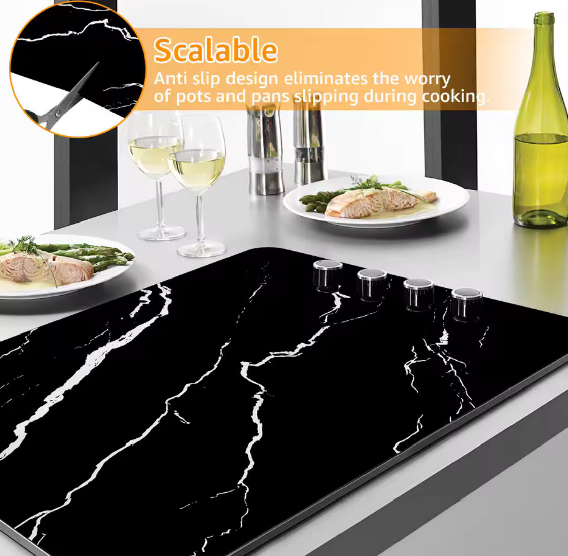 Induction Cooktop Mat Silicone Cooker Covers Anti-Scratch - Problems Solved