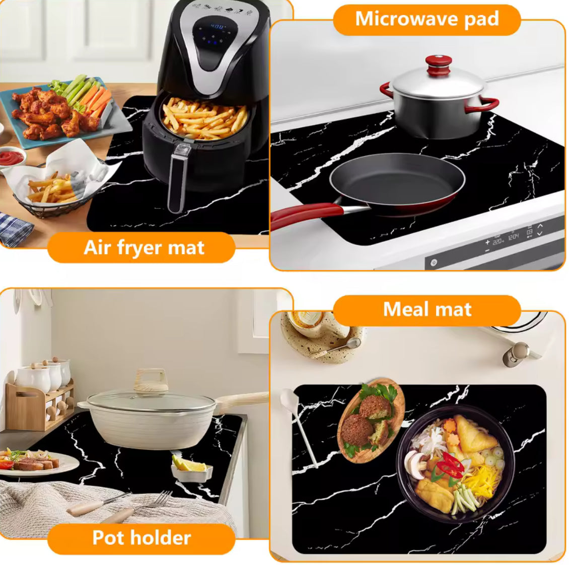 Induction Cooktop Mat Silicone Cooker Covers Anti-Scratch - Problems Solved