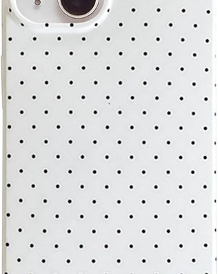 Problems Solved Reownest iPhone 13/14 case with cute polka dot pattern and aesthetic design, showing the colorful, patterned phone cover.