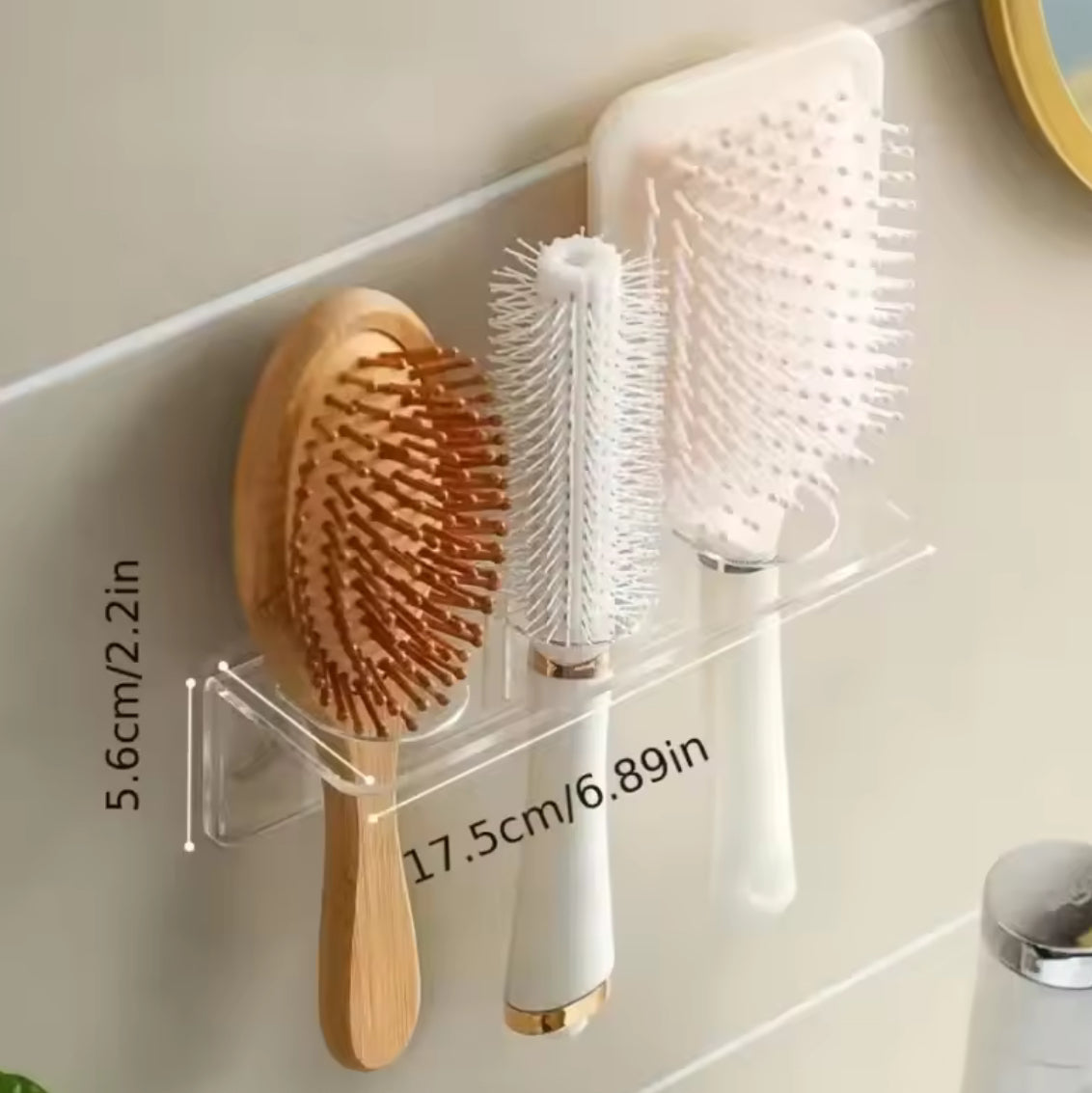 Acrylic Comb Holder Organizer Storage Shelf Clear Transparent - Problems Solved